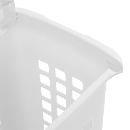 Sterilite 4-Pack LiftTop, Laundry Hamper for Clothes, Tall and Rectangular Plastic Basket with Lid, White - Large and Portable Storage Bin for Clothing and Towels - Ideal for Bathroom and Bedroom - size: 4 Pack