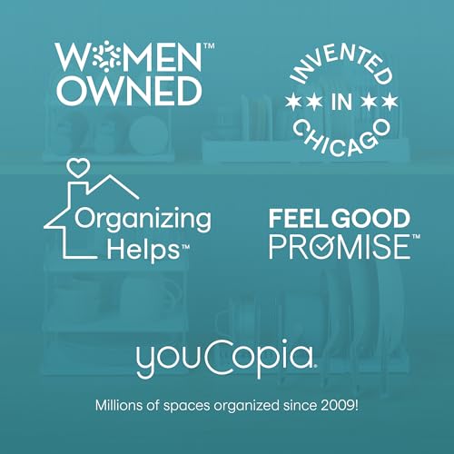 YouCopia DrawerFit Expandable Kitchen Drawer Organizer: Sliding Storage Tray for Utensils & Accessories in Deep Drawers, Expandable 15–23" wide, White Speckled BPA-free - style: Sorter