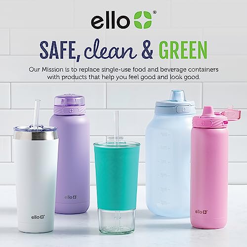 Ello Duraglass Mixed Meal Prep Sets Leak-Proof Glass Food Storage Containers with Silicone Sleeves and Airtight BPA-Free Lids, Dishwasher, Microwave, and Freezer Safe - color: Melon Mixed