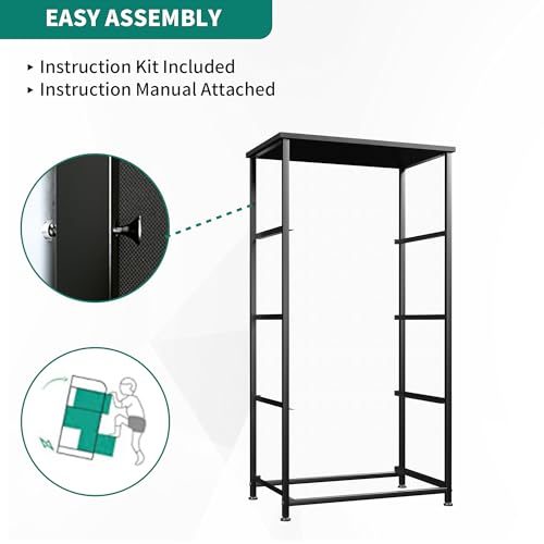 YITAHOME Dresser with 4 Drawers - Fabric Storage Tower, Organizer Unit for Bedroom, Hallway, Closets - Sturdy Steel Frame, Wooden Top & Easy Pull Fabric Bins - color: Charcoal Print, style: 4-Drawer