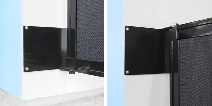 Wall-Mounted Sliding StraightWall Room Divider | Adjustable Widths | Locking Wheels | Room Separator | Up to 15'6" Wide x 4' Tall Blue Spruce Fabric Panels