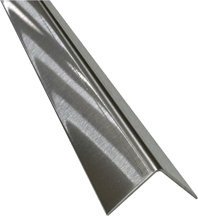 Brushed 304 Stainless Steel Corner Guards, 48" Wall Protectors, 20ga & 16ga, Available in 1/2" to 4", Multi-Pack Options (1, 2, 5, or 10) (5, 1 1/4 x 1 1/4, 20ga, No Hug Edges)