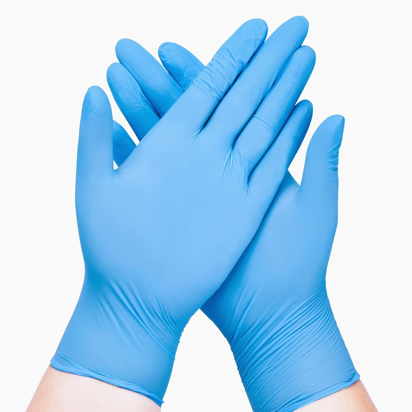 Disposable Nitrile Exam Gloves, Blue, Nitrile Gloves Disposable Latex Free, Medical Gloves, Cleaning Gloves, Food-Safe Rubber Gloves, Powder Free, Non-Sterile, 100-ct Box (XL)