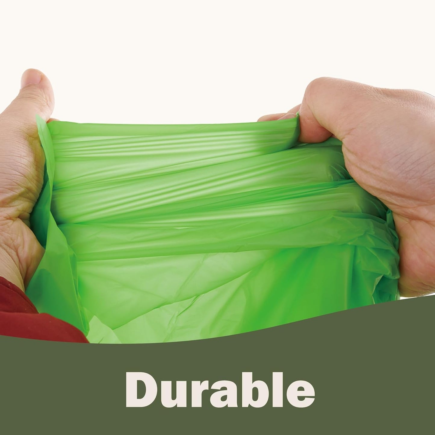 Compost Bags 5 Gallon with Drawstring Tear Off 20 Liter Extra Thick 0.78 Mils Compostable Food Scrap Waste Bags with US BPI ASTM D6400 and Europe OK Compost Home Certified 60 Counts