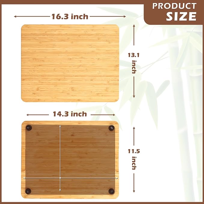 Cutting board for Convection Toaster Oven, Compatible with Ninja DT201/DT251 Foodi Air Fryer,Toaster Oven Accessories With Heat-Resistant Non-Skid Silicone Feet ,16.3x13.1”