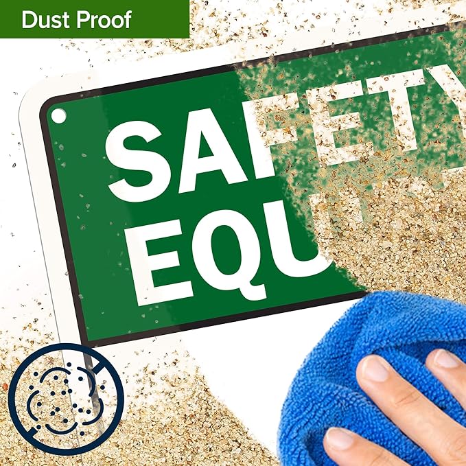 Custom Safety Equipment Sign, Ansi Sign, Osha Compliant, 10x14 Inches, 55 mil thick HDPE (high density polyethylene), Made in USA by My Sign Center