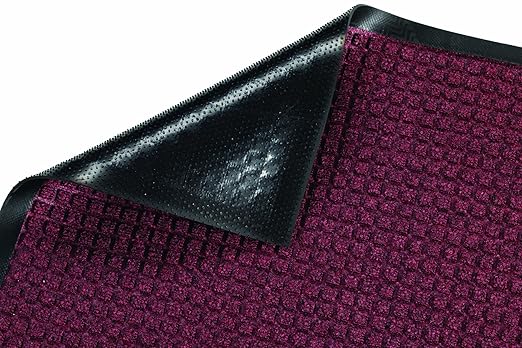 Guardian WaterGuard Indoor/Outdoor Wiper Scraper Floor Mat, Rubber/Nylon, 6'x20', Burgundy