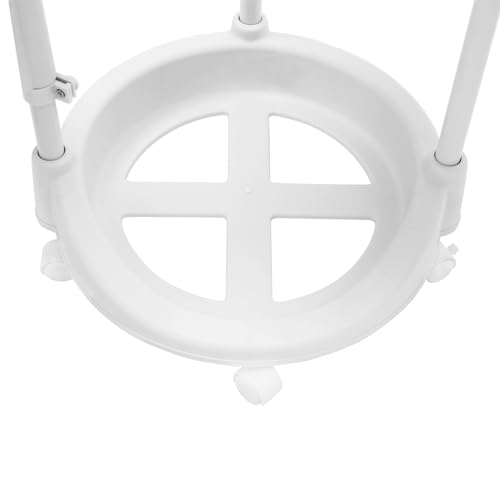 Fruit Basket for Kitchen, 5 Tier Circular Rotating Basket Large Storage Rack with Wheels, Standing Shelf Storage, Multi-Layer Storage Shelves with Top Lid for Living Room, Office, White (3-Tier) - size: 3-Tier