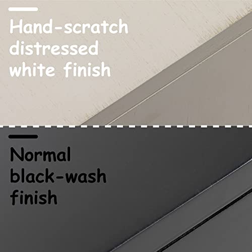 COZAYH Fully-Assembled Modern Farmhouse Clean-Lined Nightstand, End Table with 1 Drawer,Distressed White - color: Distressed White, style: 1 Drawer/1 pack
