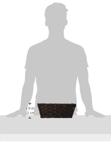 Whitmor Driftwood Split Rattique Small Shelf Tote (Pack of 6) - size: (Pack of 6)