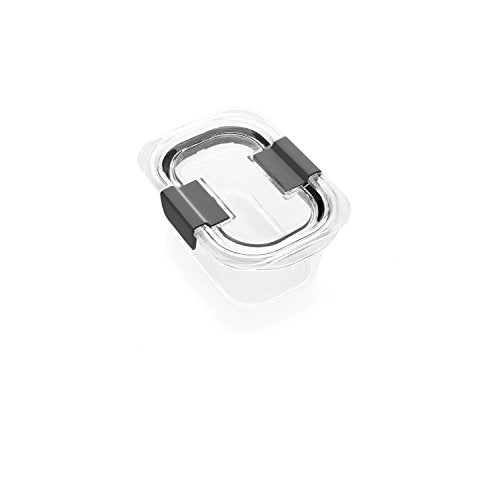 Rubbermaid Brilliance Food Storage Container, Small, 1.3 Cup, Clear 1991155 - size: 1.3 Cup