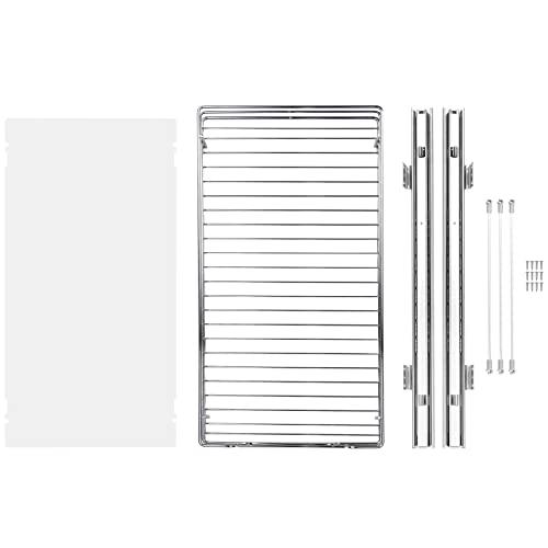 VEVOR 12.5"Wx21"Dx3.5"H Pull Out Cabinet Organizer, Heavy Duty Slide Out Pantry Shelves, Chrome-Plated Steel Roll Out Drawer, Drawer Storage for Home Under Sink, 14"Wx22"Dx7"H Install Size for Cabinet - size: 12.5"Wx21"D