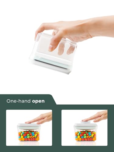 0.6 Qt Pop Containers - 3 Pack Mini Travel Snack Container, BPA Free Food Storage Canisters with Lids, Small Freezer Containers Candy Jar Plastic 520ml*3 - color: 3 Pcs Set - 0.6Qt