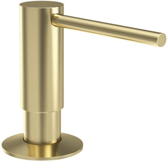 Samodra Sink Soap Dispenser, Metal Pump Head Liquid Lotion Countertop Kitchen Bathroom Soap Dispenser with 12 OZ PET Bottle