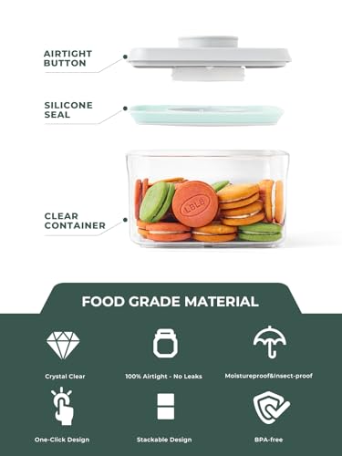 0.6 Qt Pop Containers - 3 Pack Mini Travel Snack Container, BPA Free Food Storage Canisters with Lids, Small Freezer Containers Candy Jar Plastic 520ml*3 - color: 3 Pcs Set - 0.6Qt