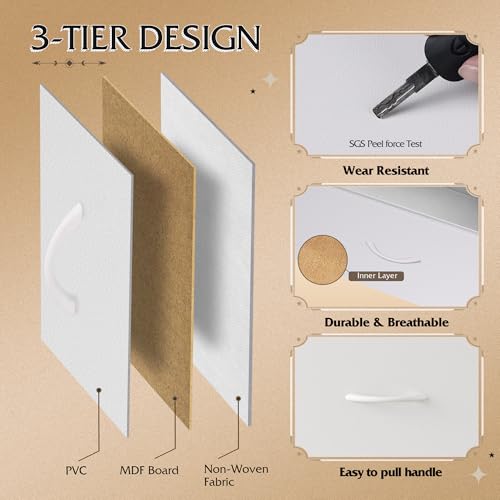 WLIVE 7 Drawer Dresser TV Stand, Dressers for Bedroom, Fabric Storage Tower, Hallway, Entryway, Closets, Sturdy Steel Frame, Wood Top, Easy Pull Handle, White - color: White