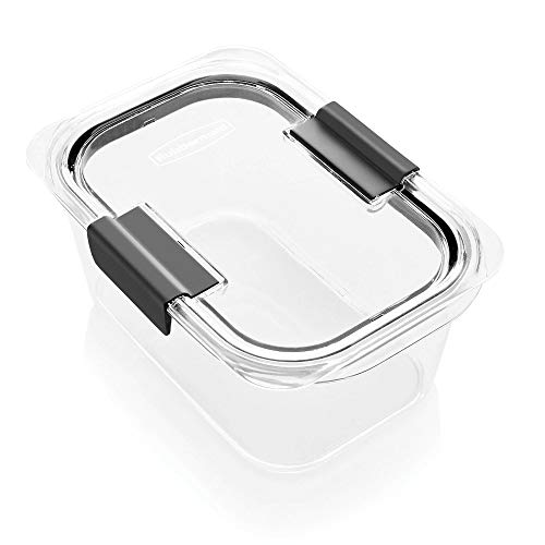Rubbermaid Brilliance Food Storage Container, Medium Deep, 4.7 Cup, Clear 2024349 - size: 4.7 Cup