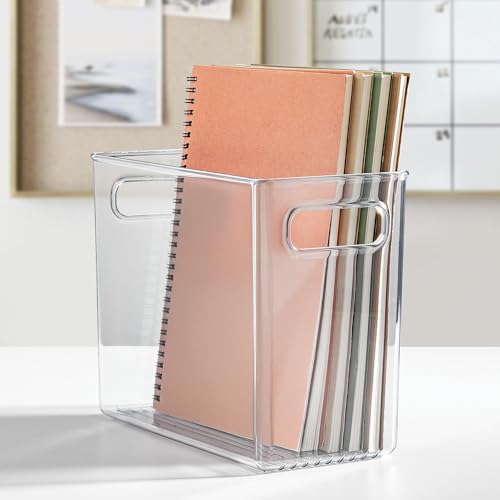 InterDesign iDesign Pantry Bin with Handles - Storage Bin for Cabinets, Fridge, or Freezer - Clear - Made in USA (Pack of 4) - size: Extra Large (Pack of 4)