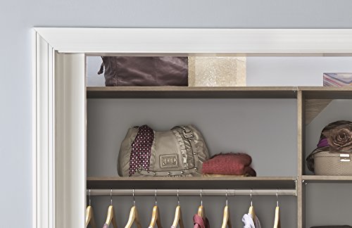 ClosetMaid SuiteSymphony Wood Top Closet Shelf, 48-Inch Wide, Natural Gray - color: Natural Gray