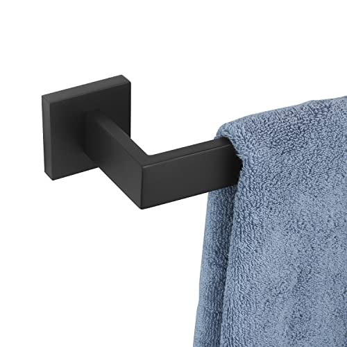 KOKOSIRI 32-Inch Single Towel Bar, Bathroom Kitchen Towel Holder, Wall Mounted SUS304 Stainless Steel Towel Rack, Matte Black, B4003BK-L32 - color: Matte Black, size: 32-Inch