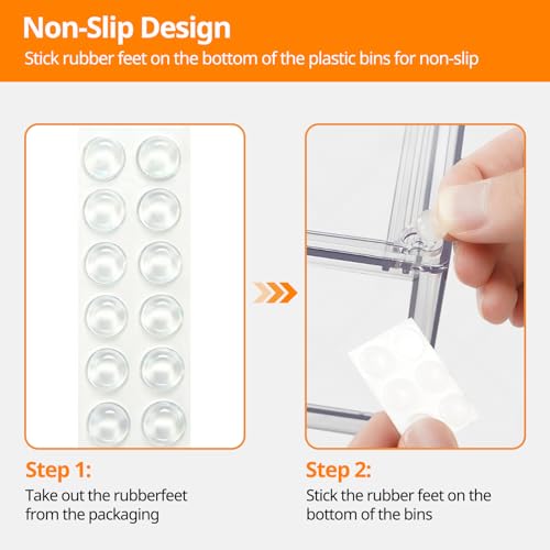 4 Pack Stackable Acrylic Storage Drawers – Clear Plastic Organizer Bins, Easy to Assemble, Suitable for Bathroom, Undersink, Kitchen, Pantry, Makeup, Medicine Organization - size: 4Pack 7"H