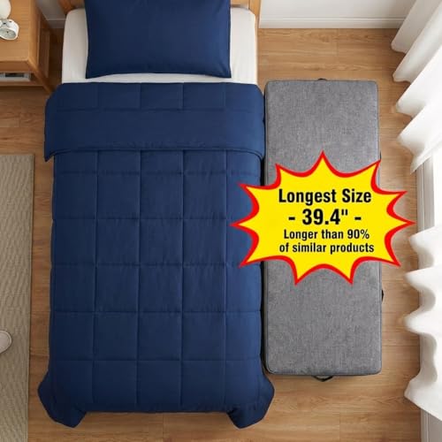 Pack of 2, 100cm Extra-Long Underbed Storage Boxes with Zip Lid – for Blankets, Clothes, Shoes | Washable, Foldable & Sturdy Honeycomb PP Board | Fits Queen/King Bed, Dorm, Closet (Black Gray) - color: Black Gray,2pcs