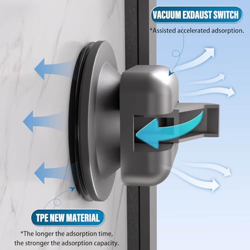 Onemake Shower Caddies Suction Cup, 2-Pack Removable Bathroom Shelf, Shower Organizer with Portable Hooks, Shower Caddy Corner Waterproof Holder with Towel Bar, Gray - style: 2 Tier-Gray Square Caddies