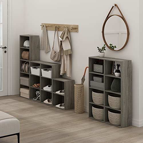 Furinno Luder Bookcase / Book / Storage, 4-Tier, French Oak - color: French Oak, size: 4-Tier, 9.3 x 15.6 x 41.7