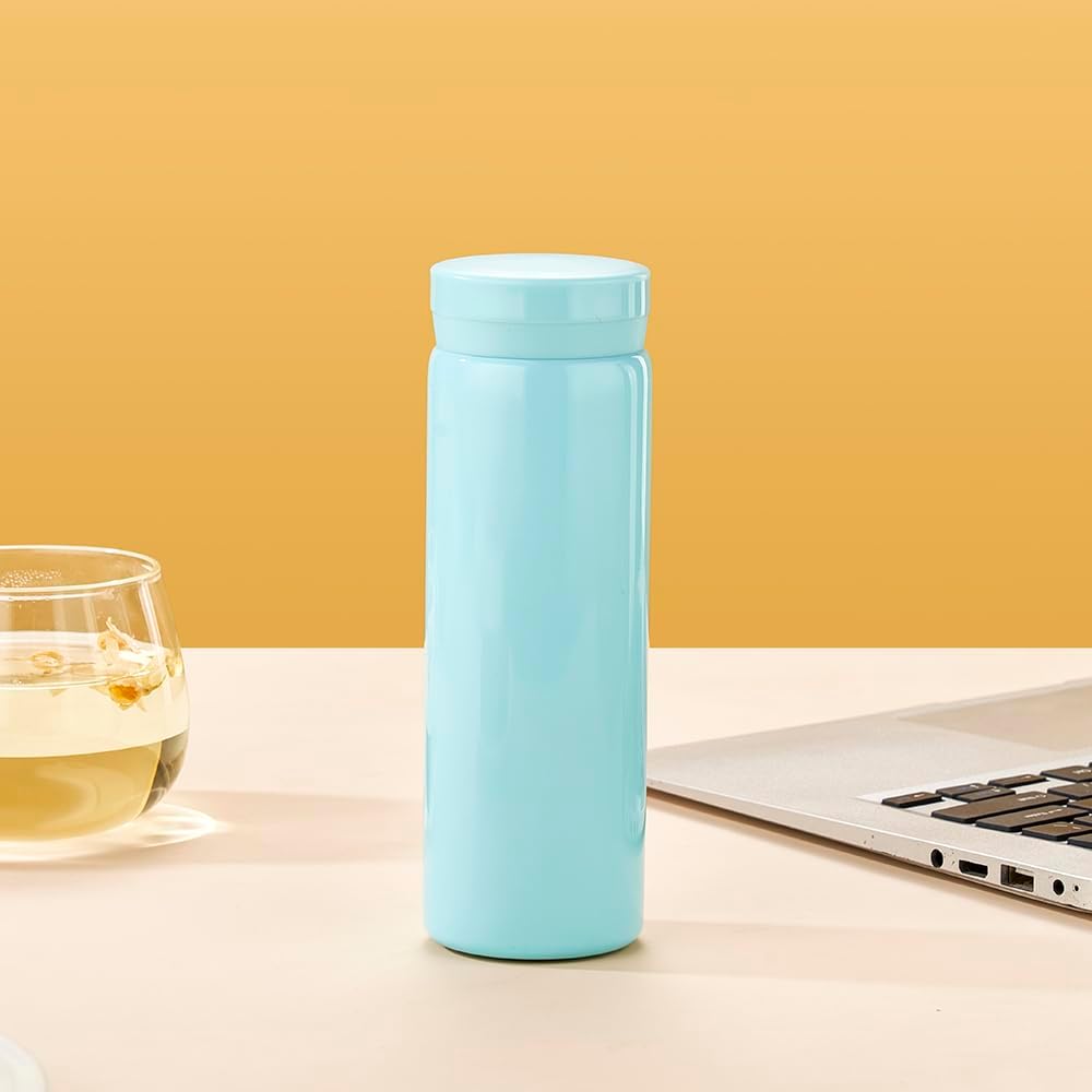 10oz Mini Water Bottle Stainless Steel Thermos Small Flask - Insulated Vacuum, Leak Proof, Keeps Drinks Hot/Cold - Ideal for Coffee, Tea, Water-6PC