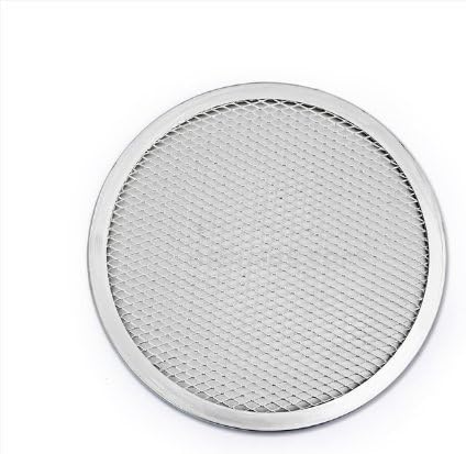 New Star Foodservice 50691 Restaurant-Grade Aluminum Pizza Baking Screen, Seamless, 16-Inch