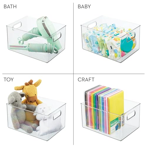 iDesign Recycled Plastic Pantry Storage Bin – Linus Collection - Clear - style: Pack of 1
