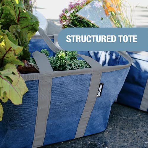 CleverMade Unisex Ecobasket - color: Gray, size: 64L - 2 Pack