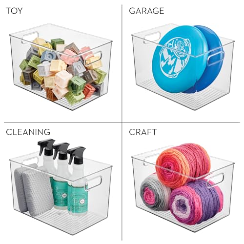 iDesign Large Clear Plastic Storage Bin for Bathroom or Vanity, Organizer for Hair Tools & Shampoo Bottles - style: Pack of 1