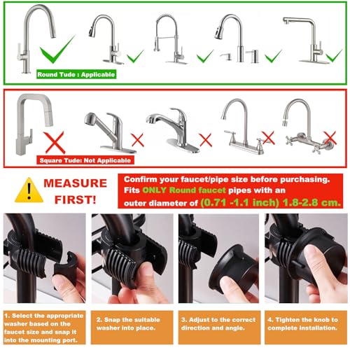 Sink Organizer Rack for Kitchen and Bathroom, 2025 New Stainless Steel Detachable Hanging Faucet Drain Rack with Drip Tray Faucet Sponge Holder for Bathroom (Black, Right) - size: Right