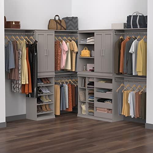 ClosetMaid 4598 Modular Storage Stackable Unit with 4 Drawers, Taupe - color: Taupe