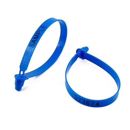 Leadseals(R) 1000 PCS Plastic Truck Door Seal Tamper Evident Security Tags Numbered Safty Disposable Locks for Trailer Logistics Transport Package Shipping