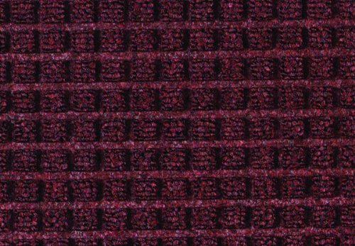 Guardian Floor Protection WG041402 WaterGuard Indoor/Outdoor Wiper Scraper Floor Mat, Rubber/Nylon, 4' Length, 14' Width, Burgundy