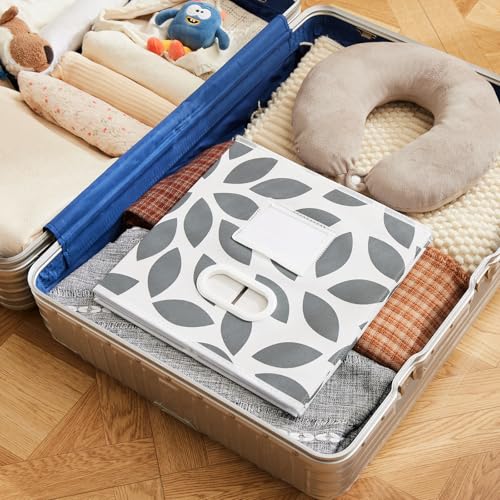 MAX Houser Fabric Storage Bins Cubes Baskets Containers with Dual Plastic Handles for Home Closet Bedroom Drawers Organizers, Flodable, Grey, Set of 4 - color: 27 dark grey