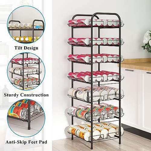 GILLAS 6 Tier Water Bottle Storage Rack, Free Standing Vertical Metal,Water Bottle Organizer, Large Capacity Bottled Rack Water Holder Stand for Cabinet Kitchen Party Pantry,Black - size: 6 Tier Without Wooden Top