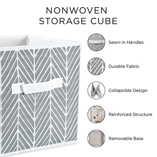 DII Non Woven Polyester Storage Bin, Polka Dot, Pink & Gold, Small Set of 4 - color: Pink & Gold, size: Small Set of 4, 11x11x11" Cube