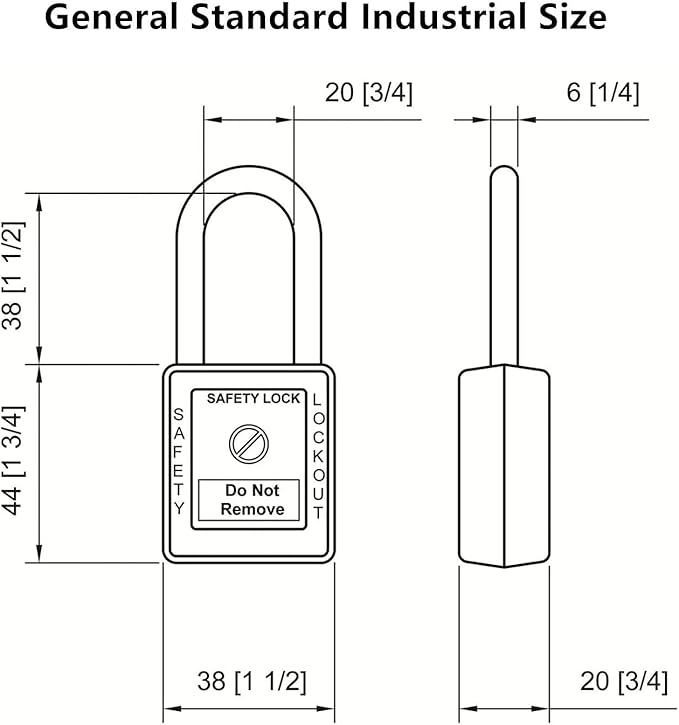 Lockout Tagout Locks, Safety Padlocks, Loto Locks Keyed Differently Lock Out Tag Out Device Plastic with Lockout TagOut Tags Kit