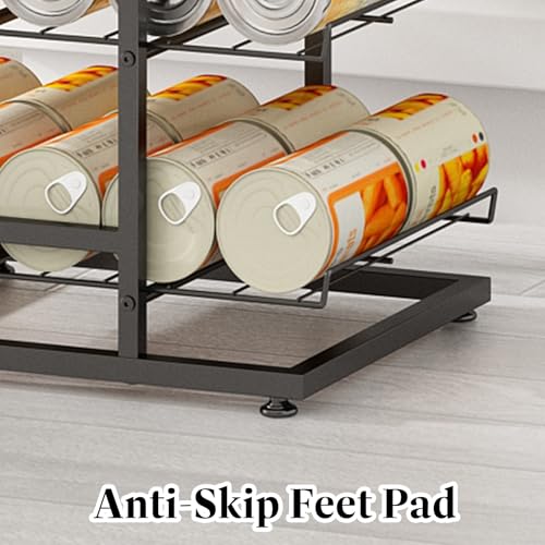 GILLAS 8 Tier with Wooden Top Water Bottle Storage with Wooden Tabletop,Metal Beverage Can Rack,Large Capacity Bottled Rack Water Bottle Holder Stand for Cabinet,Countertop Kitchen,Party,Black - size: 8 Tier With Wooden Top