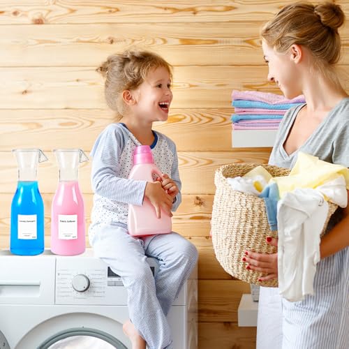 40OZ Laundry Detergent Dispenser, Laundry Soap Dispenser, Fabric Softener Dispenser, Liquid Laundry Detergent Holder Container Organizer, Laundry Room Organization and Storage, 3 Pack - color: 3pack