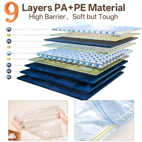 Vacuum Storage Bag with Rechargeable Cordless Pump, 15 Pack Vacuum Seal Space Saver Bags for Clothing Clothes Travel Home - size: 15 Bags with Cordless Pump