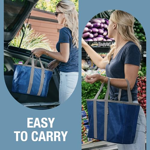 CleverMade Unisex Ecobasket - color: Gray, size: 64L - 2 Pack