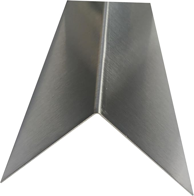 Brushed 304 Stainless Steel Corner Guards, 48" Wall Protectors, 20ga & 16ga, Available in 1/2" to 4", Multi-Pack Options (1, 2, 5, or 10) (1, 3 x 3, 20ga, No Hug Edges)