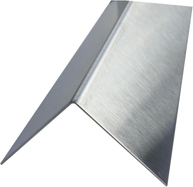 Brushed 304 Stainless Steel Corner Guards, 48" Wall Protectors, 20ga & 16ga, Available in 1/2" to 4", Multi-Pack Options (1, 2, 5, or 10) (2, 2 1/2 x 2 1/2, 20ga, No Hug Edges)