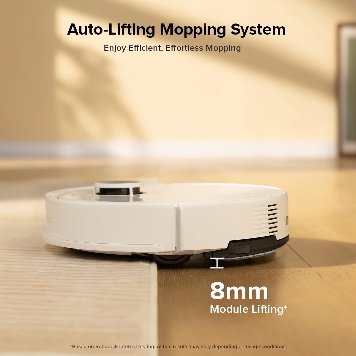 roborock Q10 S5 Robot Vacuum and Mop Cleaner, 10000Pa HyperForce Suction, Dual Anti-Tangle System, Auto-Lifting Mop, ReactiveTech Obstacle Avoidance, App Control, for Pet Hair and Carpet, White