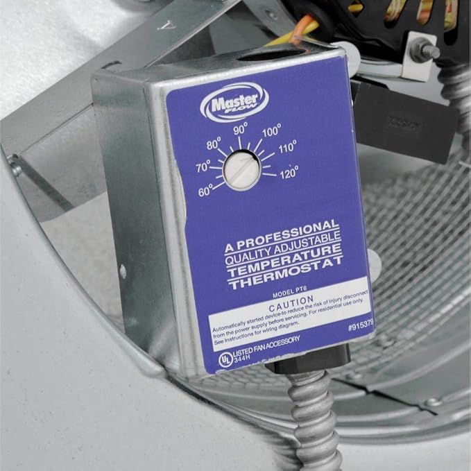 Master Flow GAF 1000 CFM Brown Power Roof Mount Attic Vent: Efficient Ventilation and High Airflow Capacity at the rate of 1,000 cubic feet per minute for attic spaces upto 1,600 square feet
