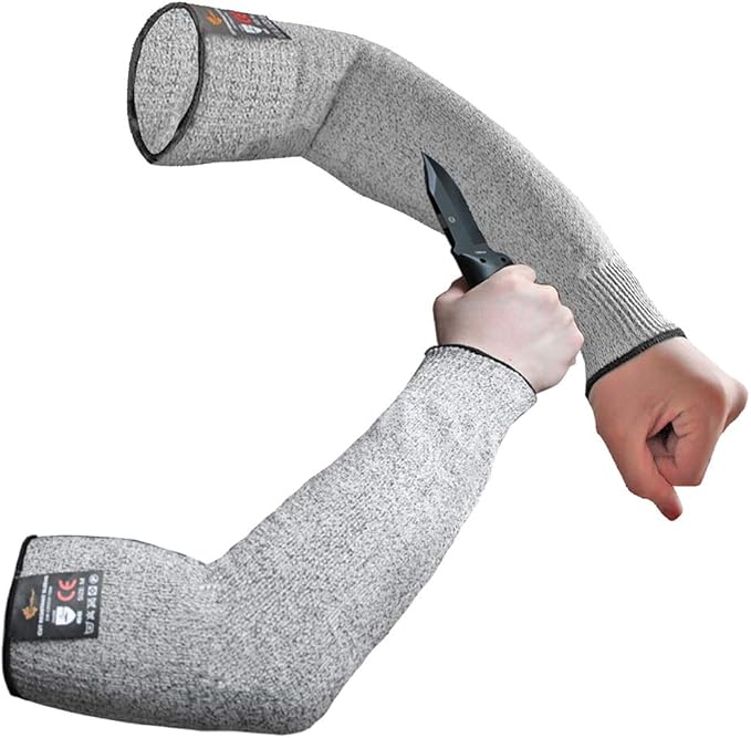 Evridwear Protective Arm Sleeves Cut Resistant Farmers Sleeves for Men Work, Gardening, Farming, Arm Protectors for Thin Skin and Bruising (Extra Large, No Thumb Hole)